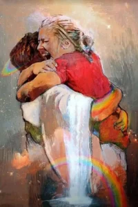 First Day in Heaven painting