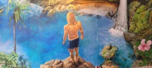 Blue Lagoon Restaurant Wall Mural